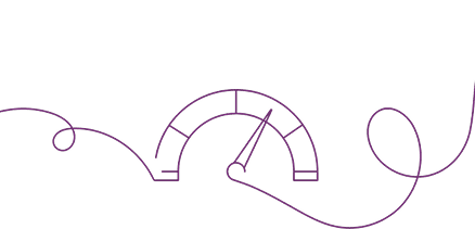 Line art illustration of a clock