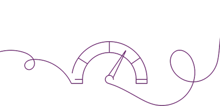 Line art illustration of a clock